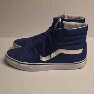 Los Angeles LA Dodgers VANS Blue High Top Skate Shoes ~ Mens 8.5/ Womens 10 MLB